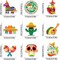 36PCS Cinco De Mayo Hanging Swirl Decorations – Mexican Fiesta Party Swirls with Double-Sided Cutouts in Vibrant Colors for Party Ceiling & Room Decor